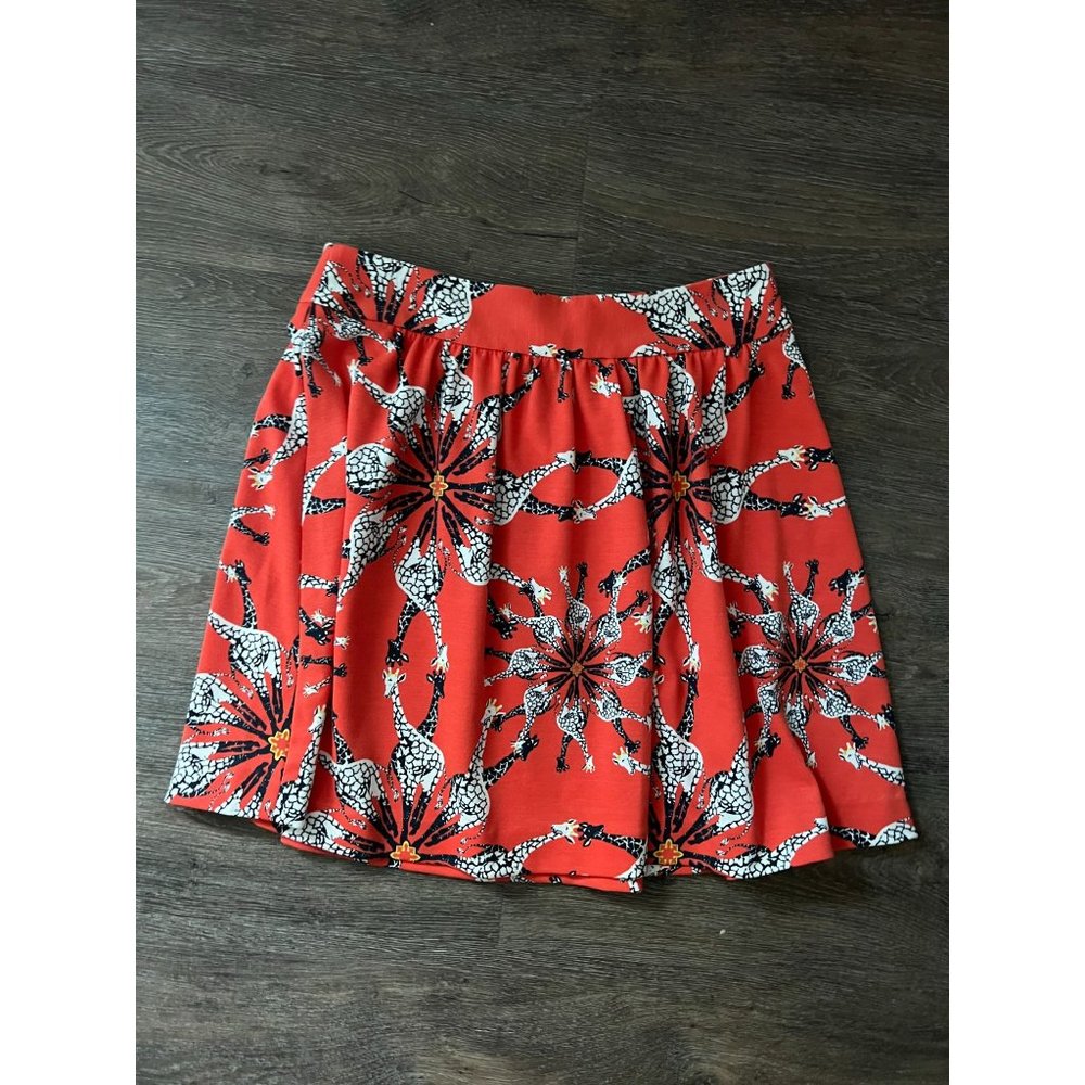 Floral Red Skirt